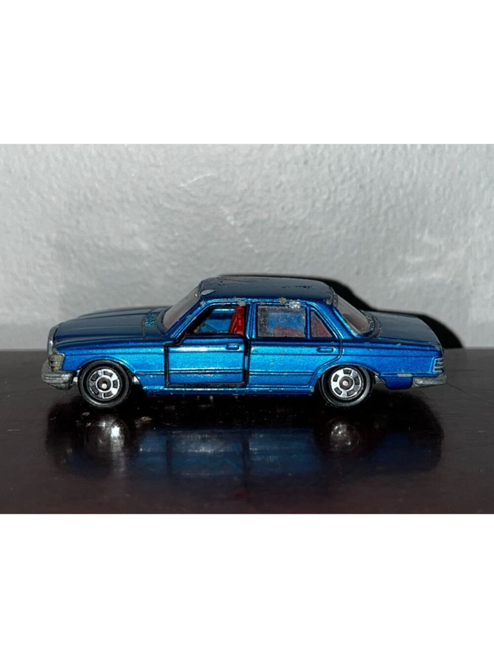 Vintage Tomica Tomy Pocket Cars No. F7 Mercedes-Benz 450SEL 1:67 Blue Japan